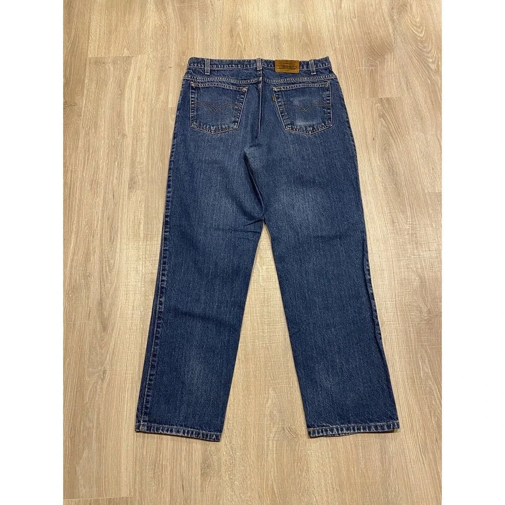 Levi's 540 Signature Relaxed Fit Jeans Mens True 34x29 Vintage Denim Gold Tab